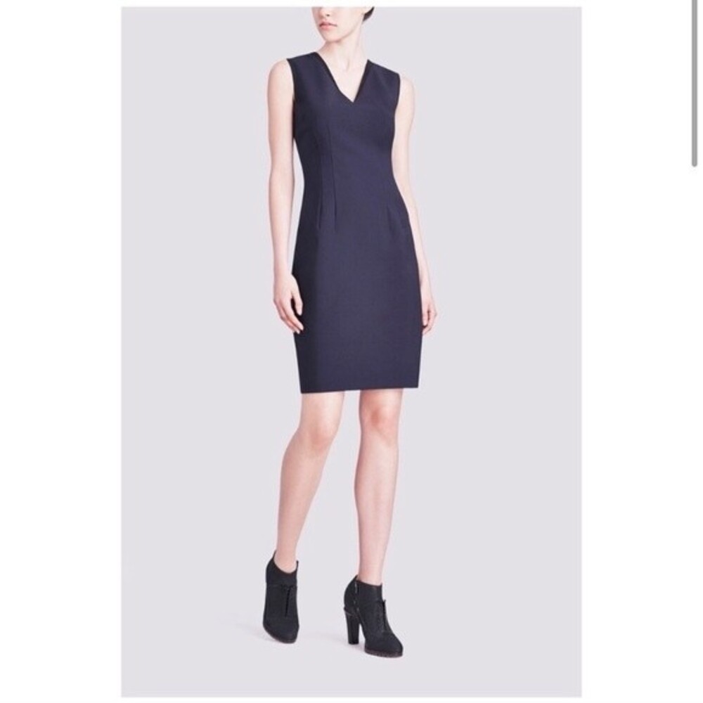 Elie‎ Tahari Gwenyth Sleeveless V-Neck Sheath Dress 4